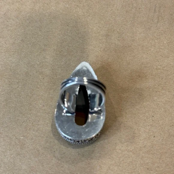 🆕 Norina Jasper And Sterling Silver Big Ring Size 7 - 🆕